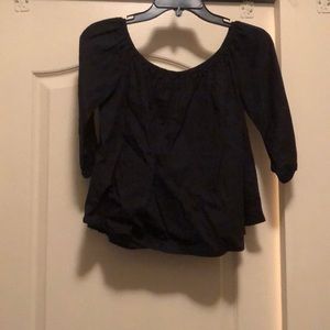 Black (off shoulder) shirt
